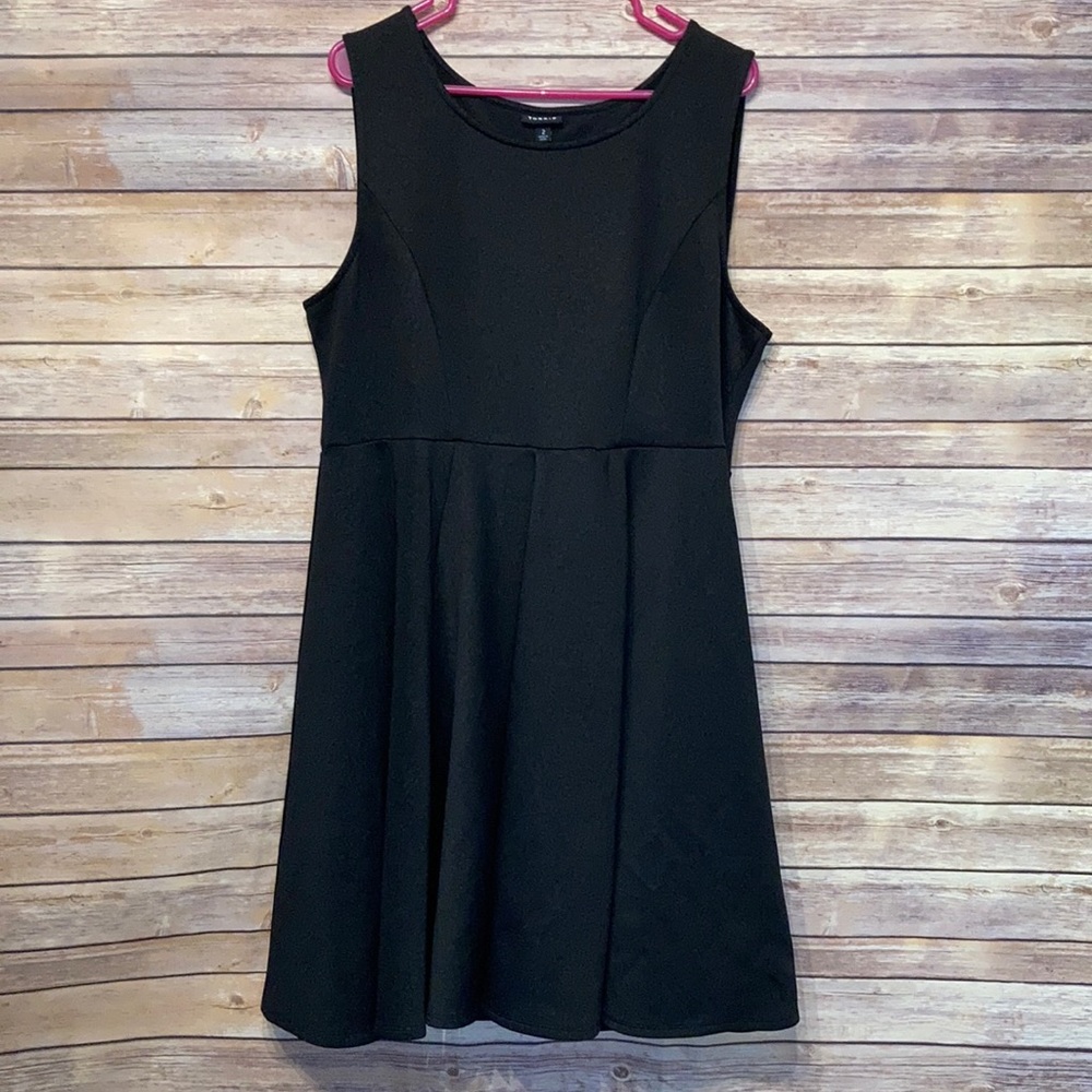 Torrid Black Scuba Dress w/ Subtle Leopard Print